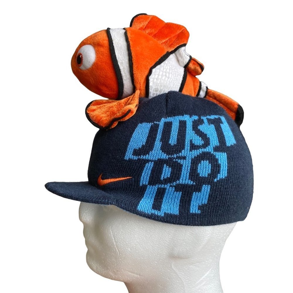 Nike Kids Hat Nemo Disney Costume Novelty Just Do It Knit Cap - Picture 9 of 9